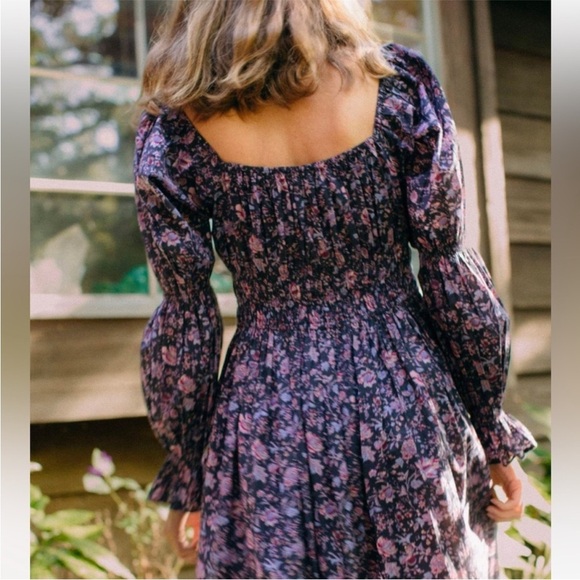 Christy Dawn Adelia Dress Rare Blooming Pomegranate Floral Cotton Maxi M NWT - Picture 11 of 11